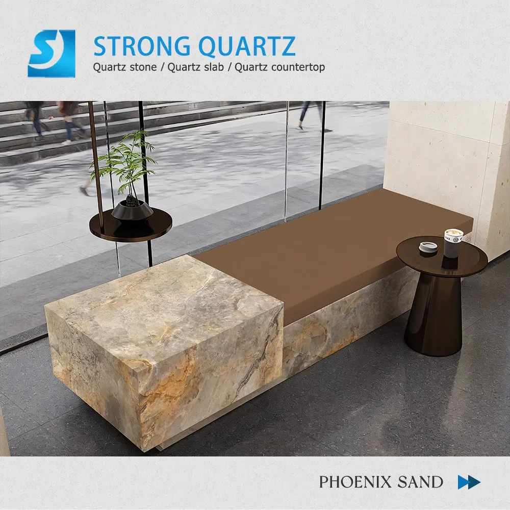 Elegant Printed Quartz Stone Inspired by Taj Mahal- Foshan