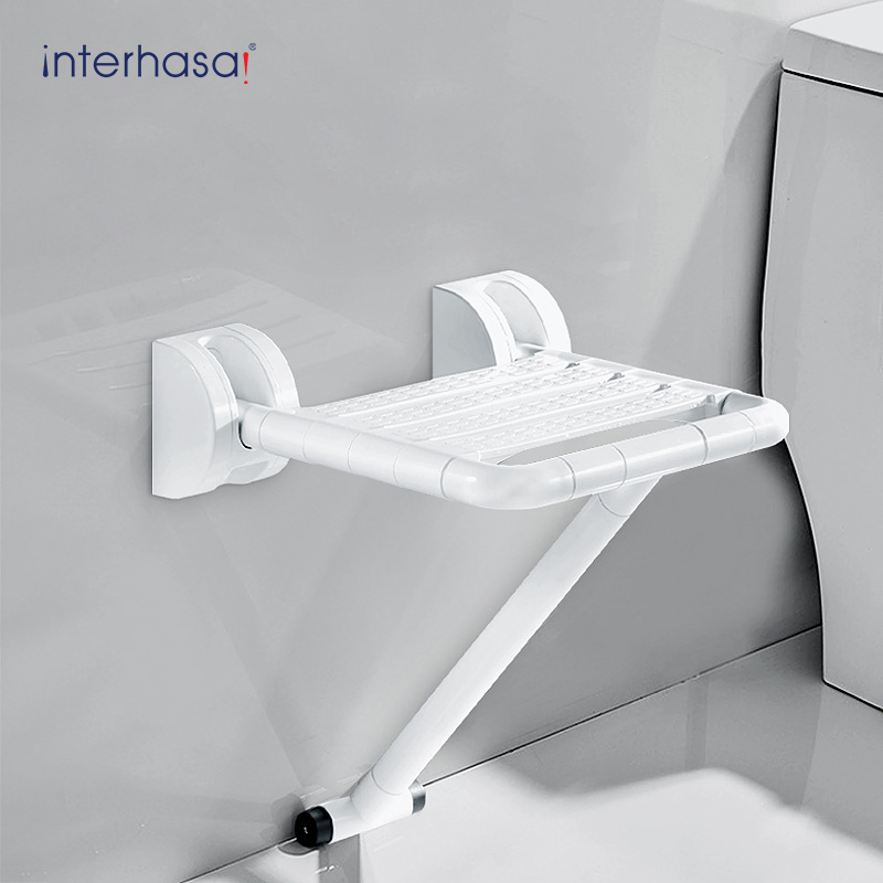 Wall Mounted Folding Shower Seat Bathroom Safety Bench for Toilet Elderly and Disabled