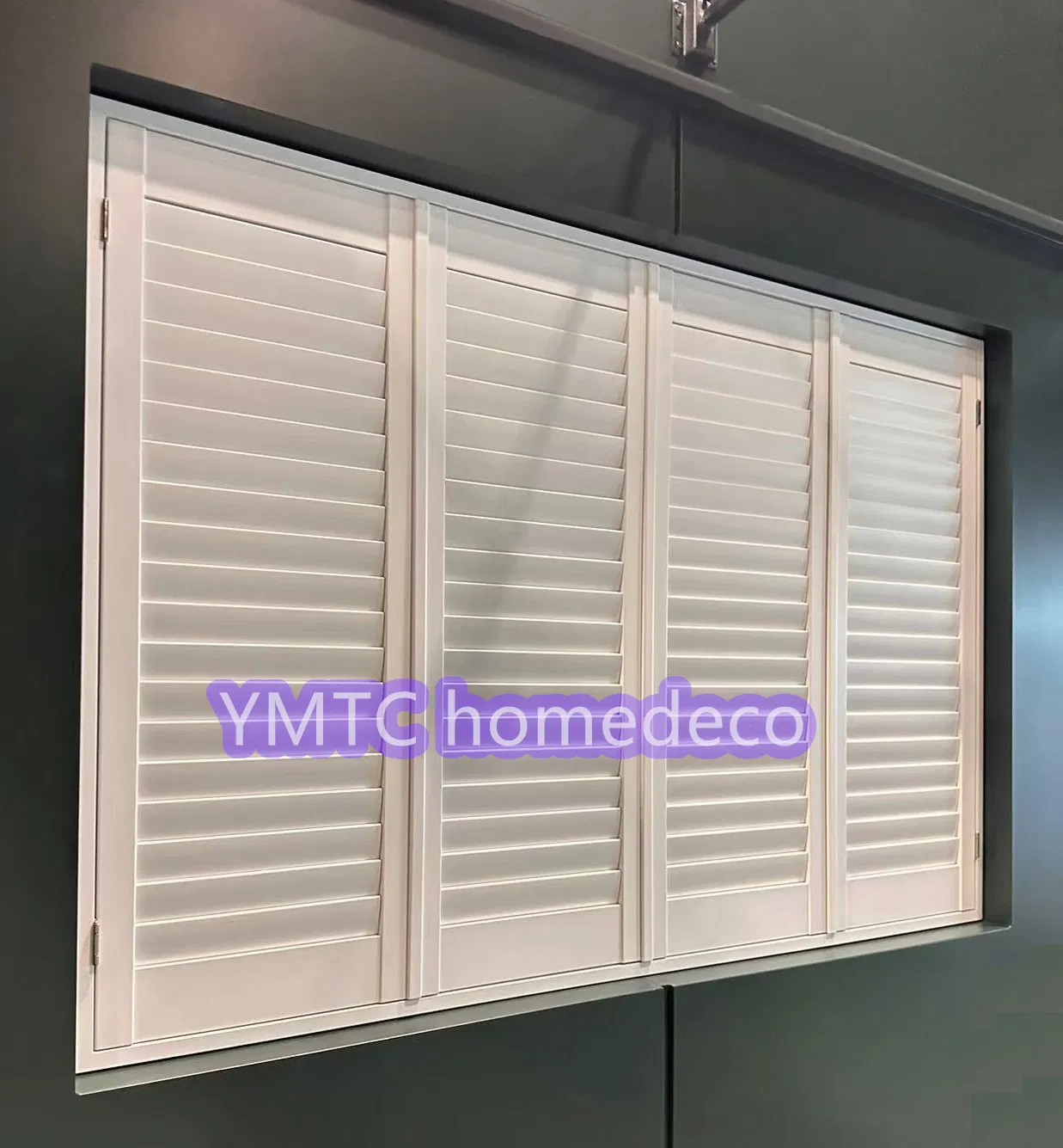 Custom Made by Pass PVC Window Shutter Plantation Shutters Interior and Wooden Plantation Shutter Direct From China