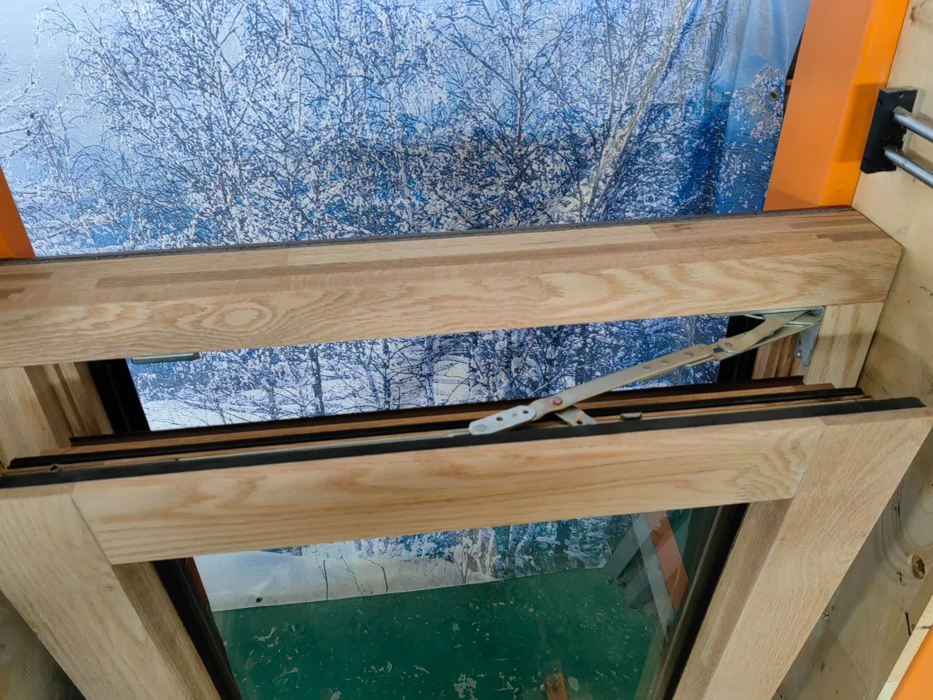 Penjoy Factory Price Top Manufacturing Wooden Aluminum Casenment Window Triple Glazing