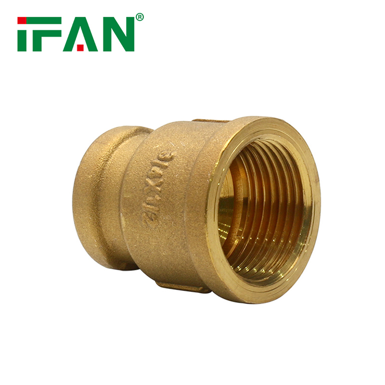 Ifan Good Quality Brass Pipe Fitting Reducing Coupling Brass Fitting
