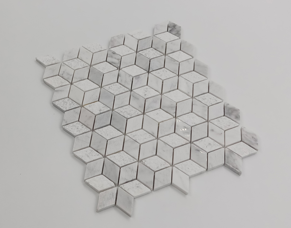 Direct Factory Carara Marble Mosaic Tile for Kitchen Backsplash