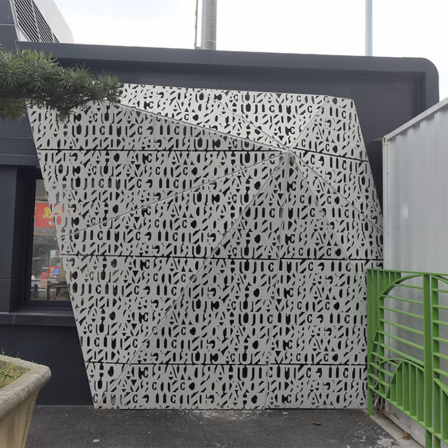 All New Aluminum 3D Facade Exterior Laer Cutting Panel for Wall