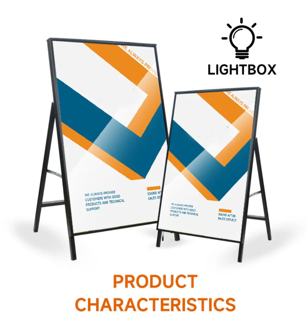 Portable Floor-Standing Double-Sided Foldable Billboard