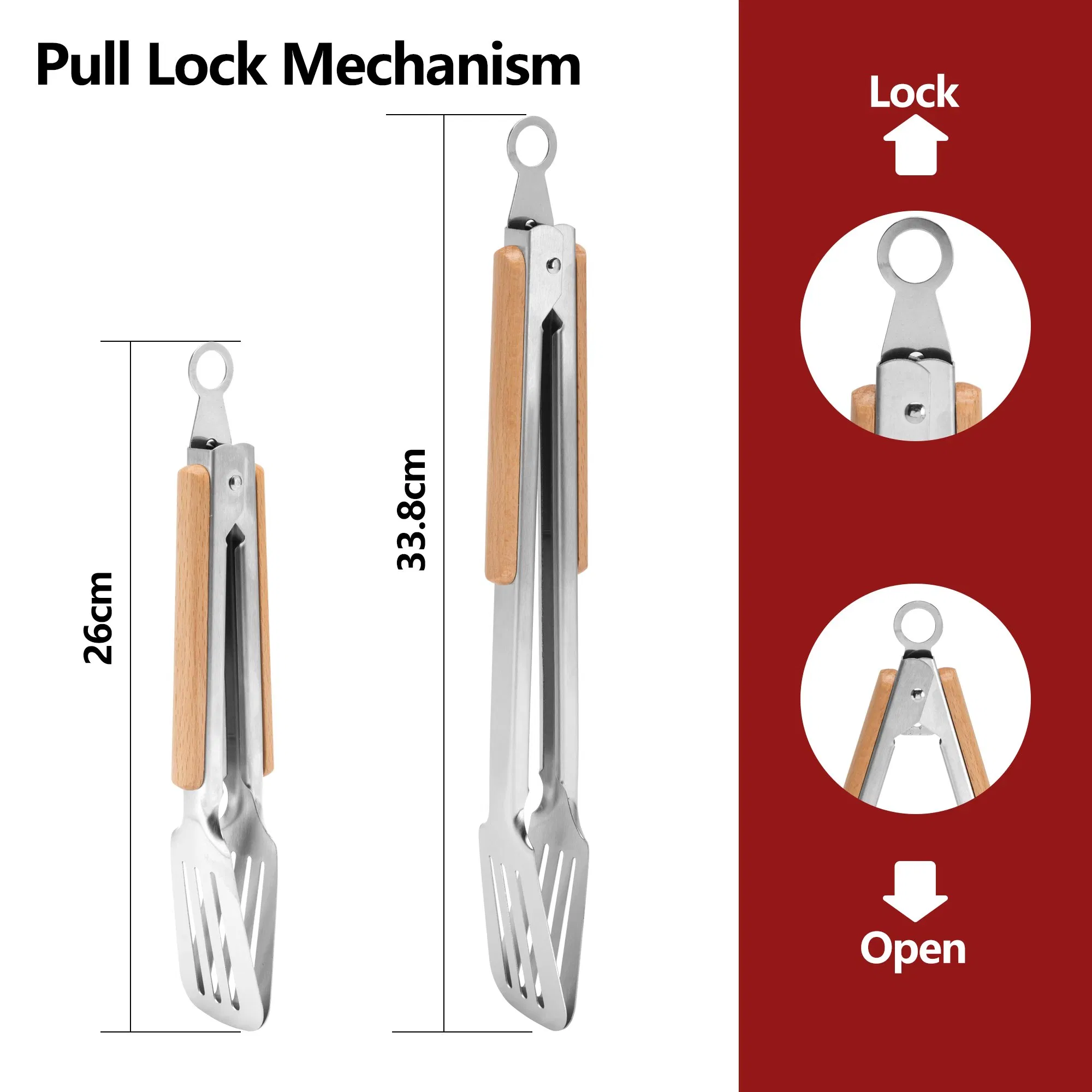 Stainless Steel Kitchen Supplies Cooking Baking Tool Household Cute Anti-Scalding Food Clip