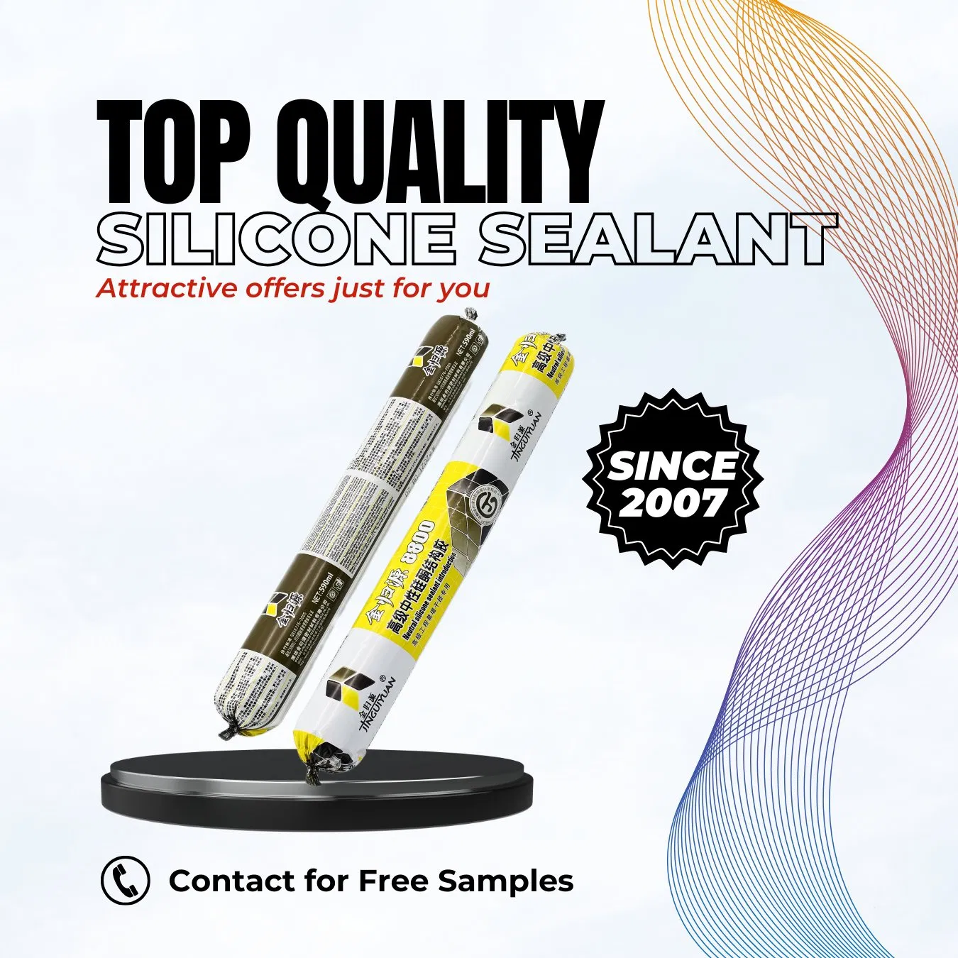 Curtain Wall Glass Structural Silicone Sealant - Weatherproof & Durable