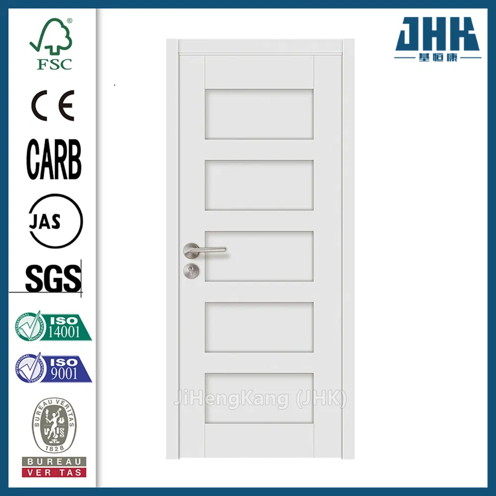 Jhk-Sk05-1 Solid Wood Grain Interior MDF Hollow Whiter Primer Door