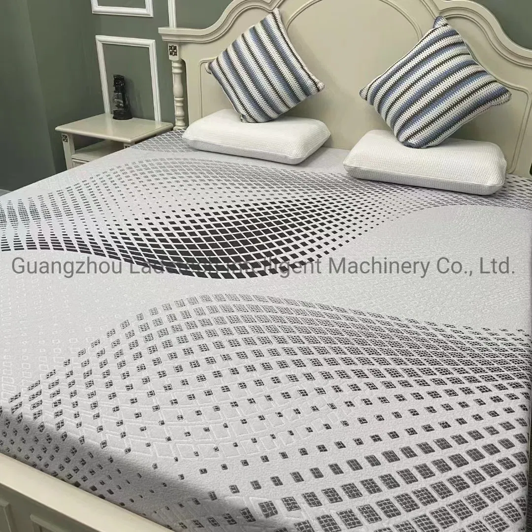 LDT-ZJB 300-450 Grams High Density Mattress 100% Polyester Ticking Knitted Jacquard Fabric high quality Polyester fabric for mattress