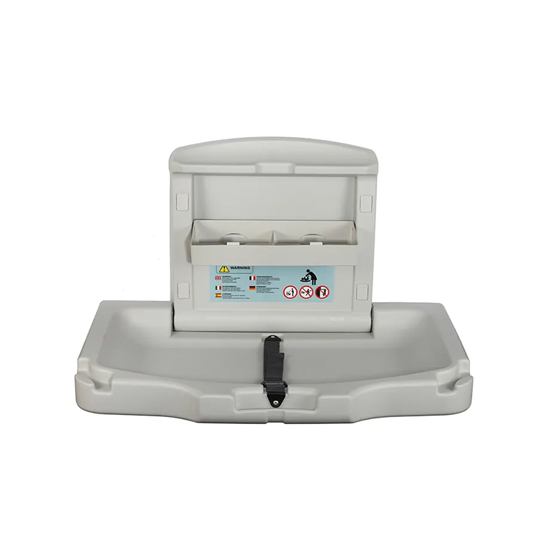 HDPE Material Wall Mounted Foldable Baby Diaper Changer Washroom Baby Changing Station