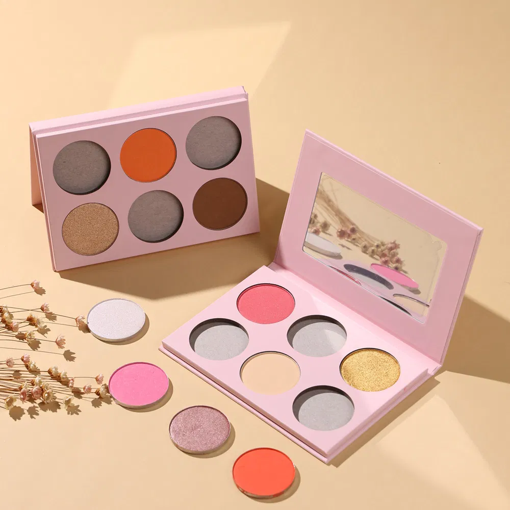 Private Label Makeup Blush Palette Concealer Highlight Contour Multifunction Blusher Palette