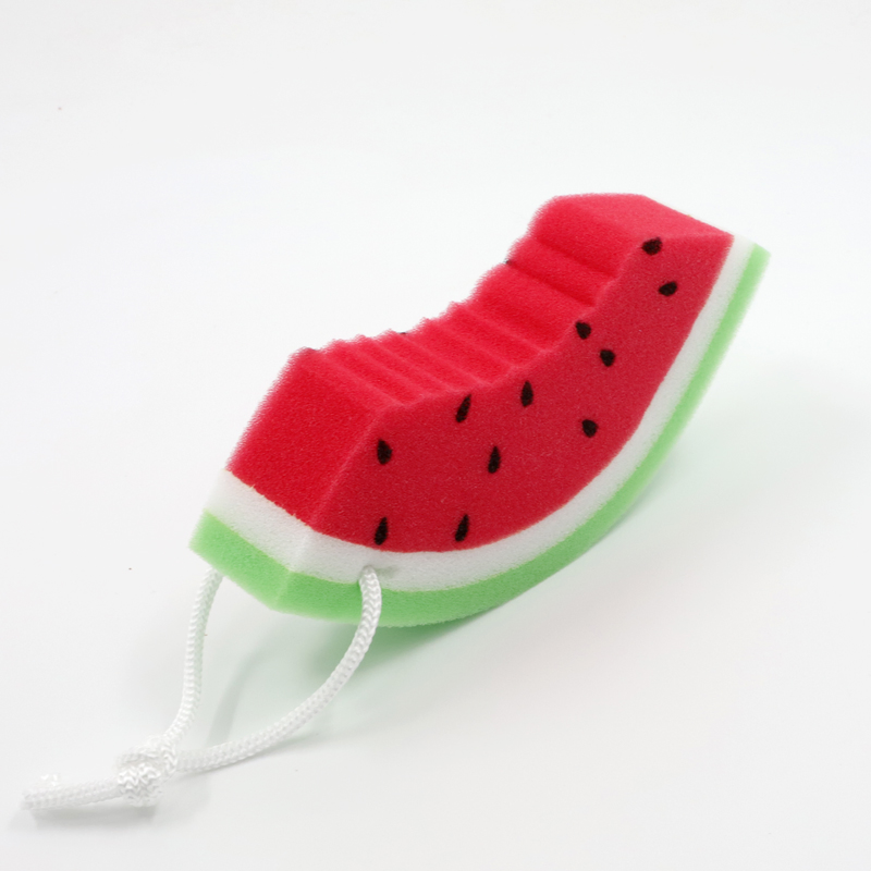 Strong Water Absorption Rich Foaming Watermelon Bath Sponge