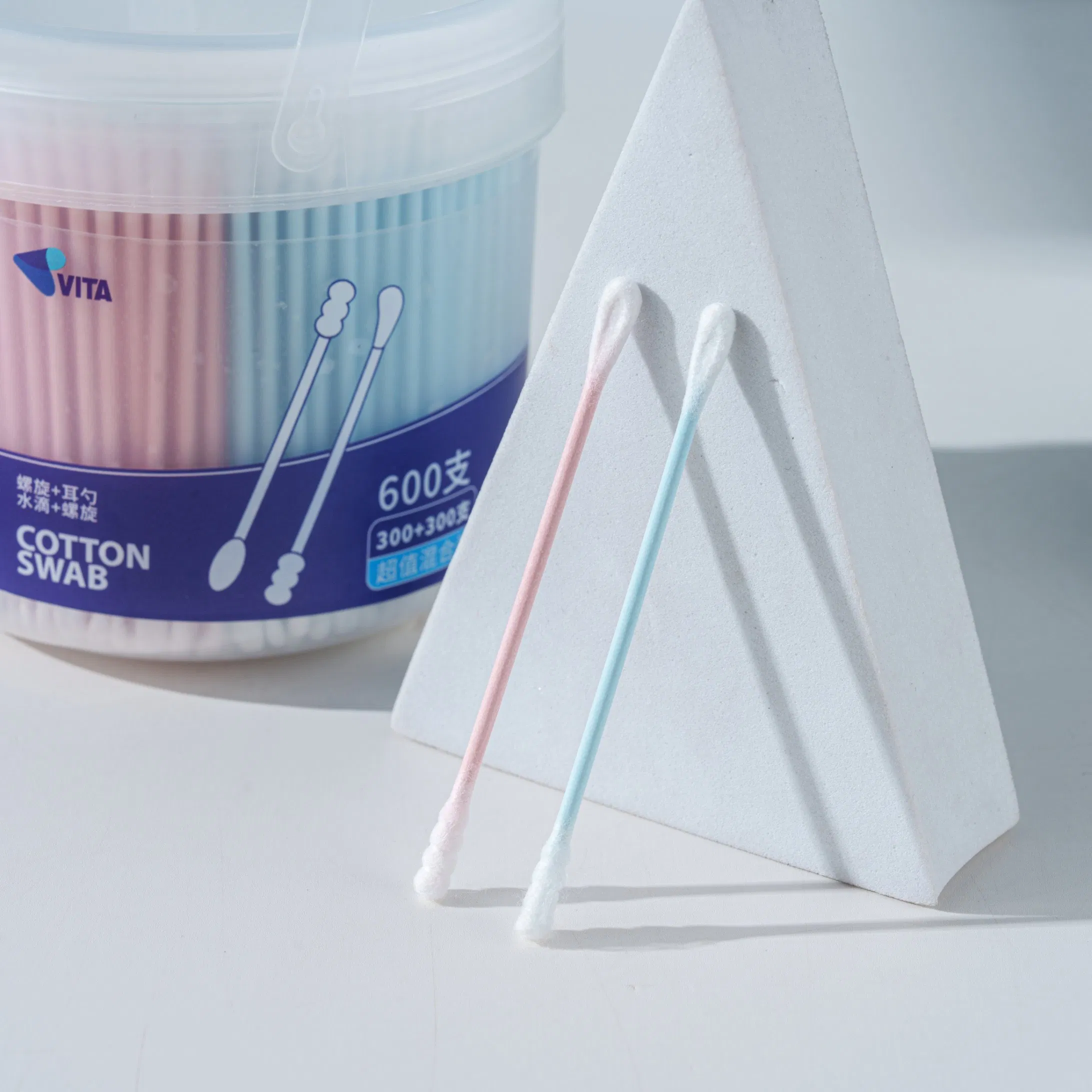 Premium 600PCS Cotton Buds in Two Color Options