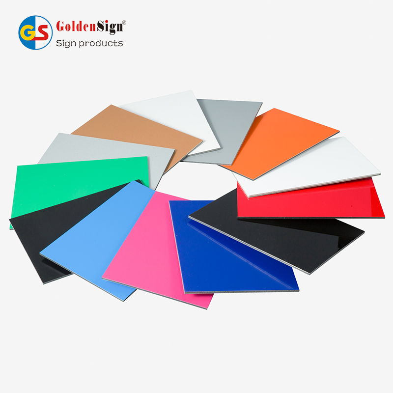 Goldensign Interior PVDF Coating ACP Wall Cladding Aluminum Composite Panel