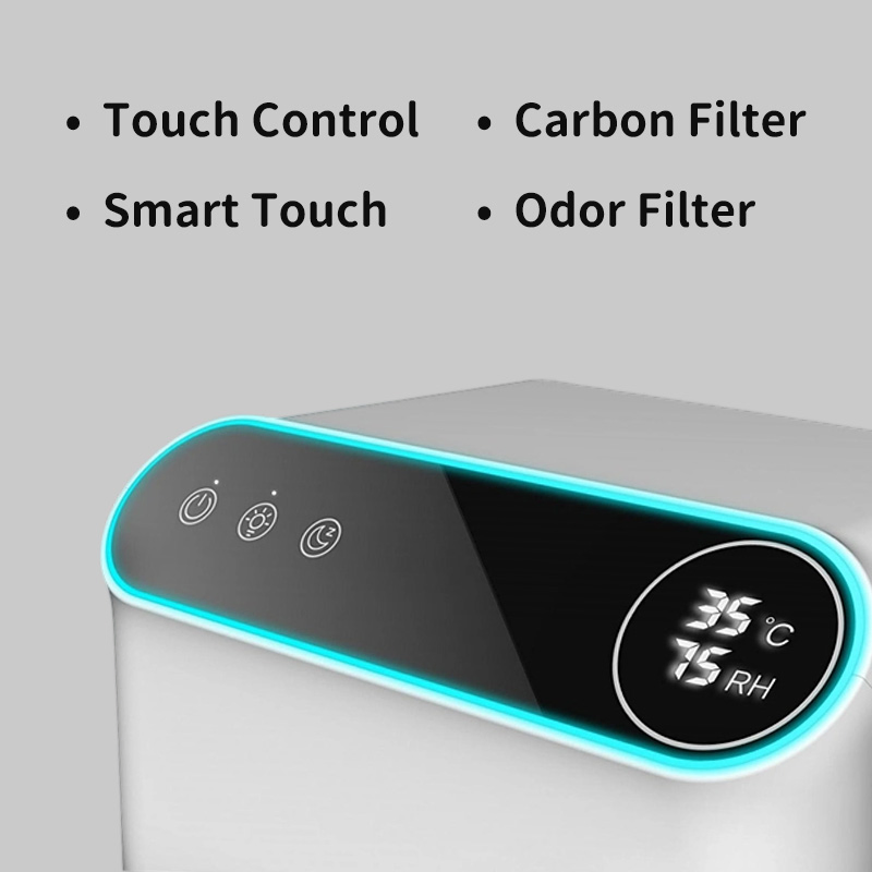 1.6L Small Capacity Dehumidifier with Visible Water Tank, WiFi Remote Control