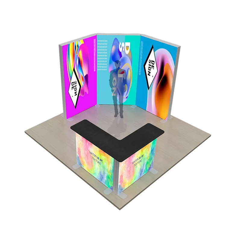 Tianlang Exhibition Booth Portable LED Light Box Stand 20 X 20 Trade Show Display Boo Lightbox Modular Display