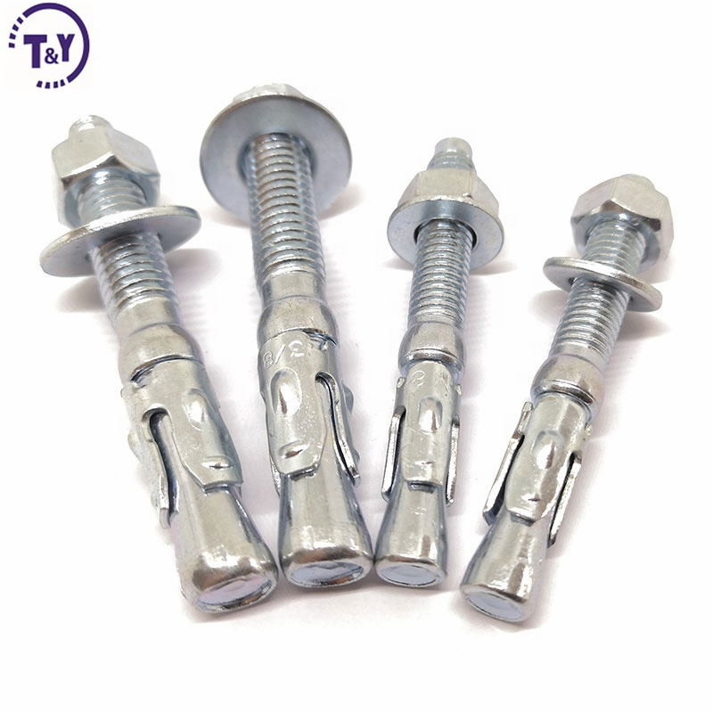M20 M22 M24 16mm Diameter Galvanized Building Expansion Bolts Wedge Anchor for Concrete
