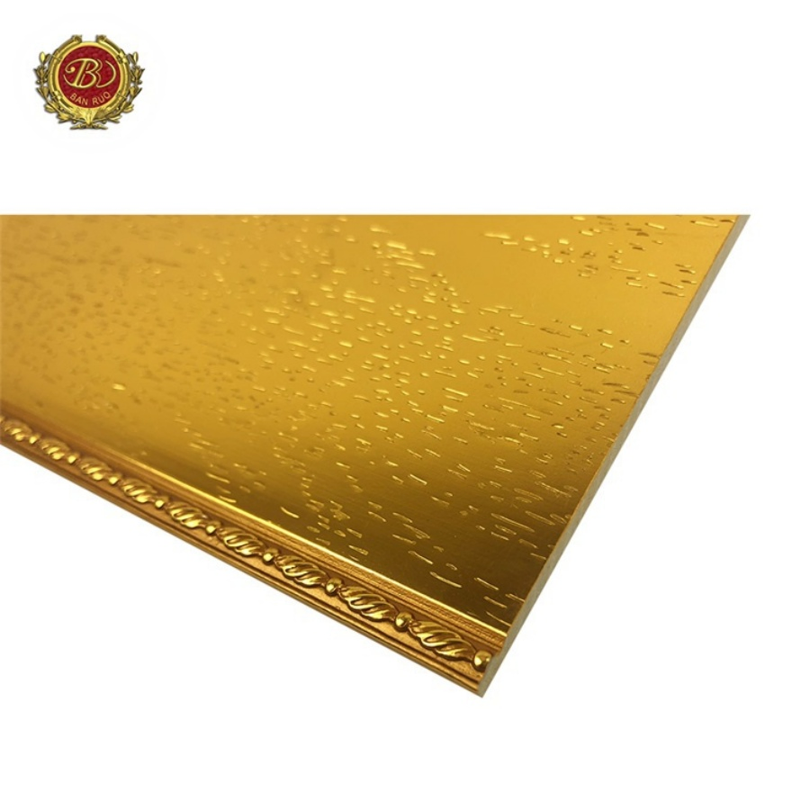 Banruo Cheap Price Polystyrene Gold Crown Moulding Line for Decoration