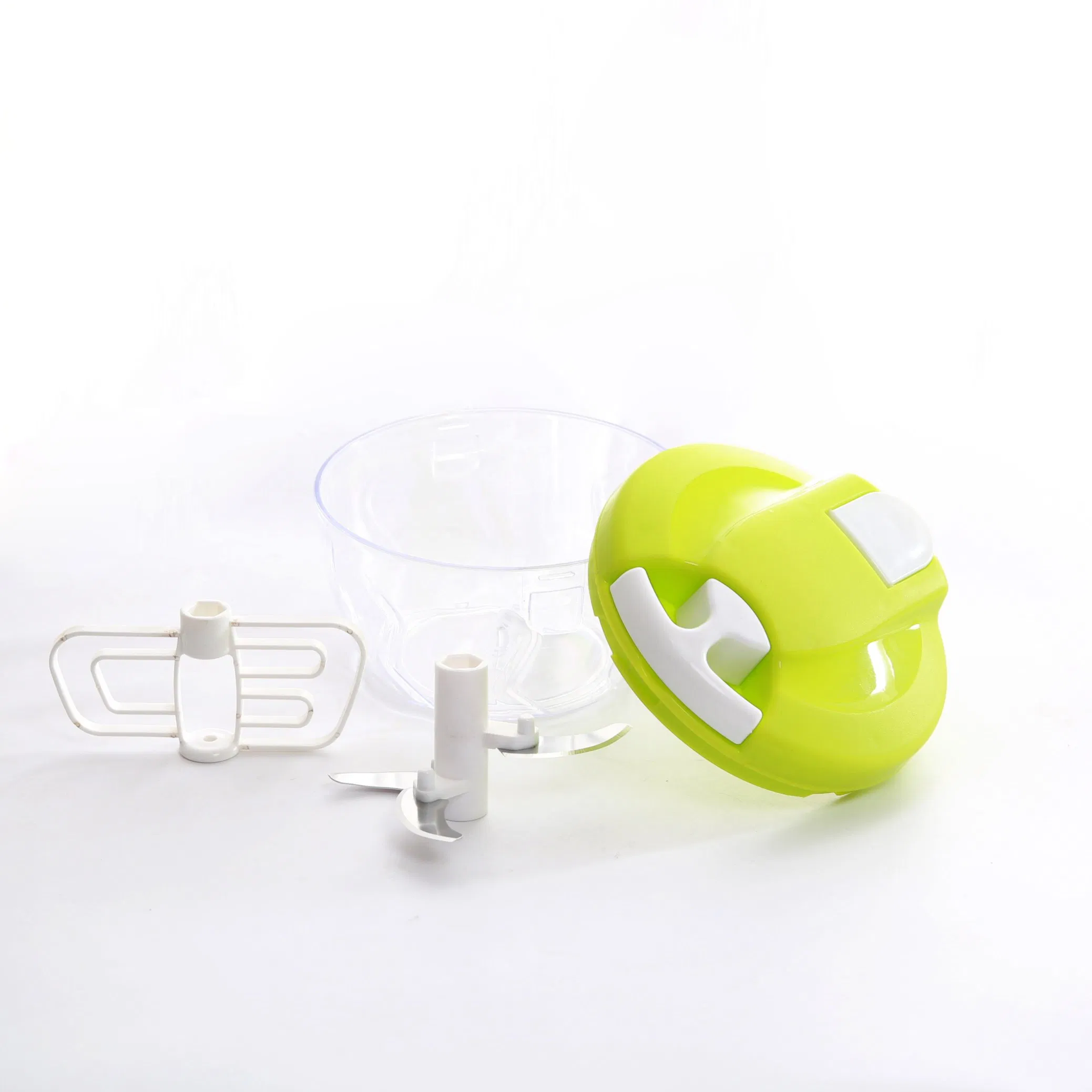 Small Size 520ml Tri-Blade Manual Quick Pull Chopper with Condiment Hole 