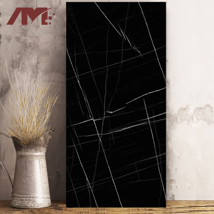 Foshan Indoor Black Home Wall Floor Tile Slab Sintered Stone