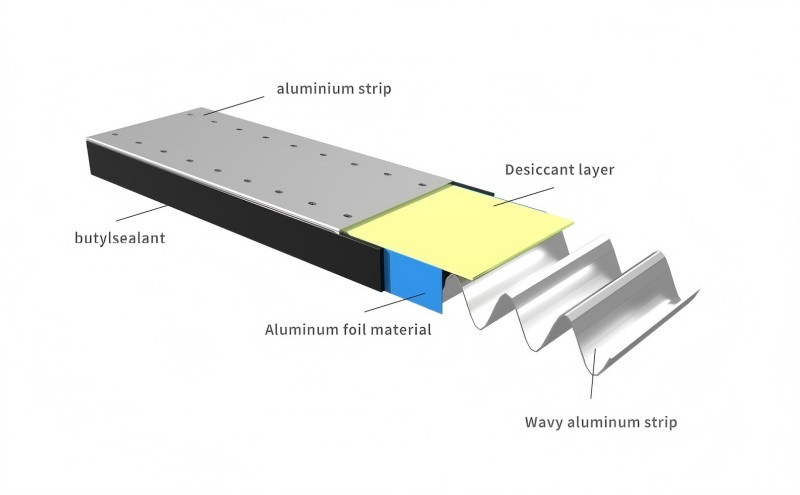 Bendable Butyl Aluminum Spacer Bar for Insulating Glass
