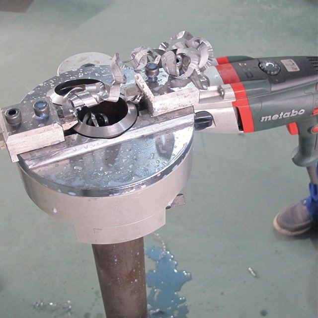 Portable Metabo Motor Automatic Feed Pipe Cutting and Beveling Machine