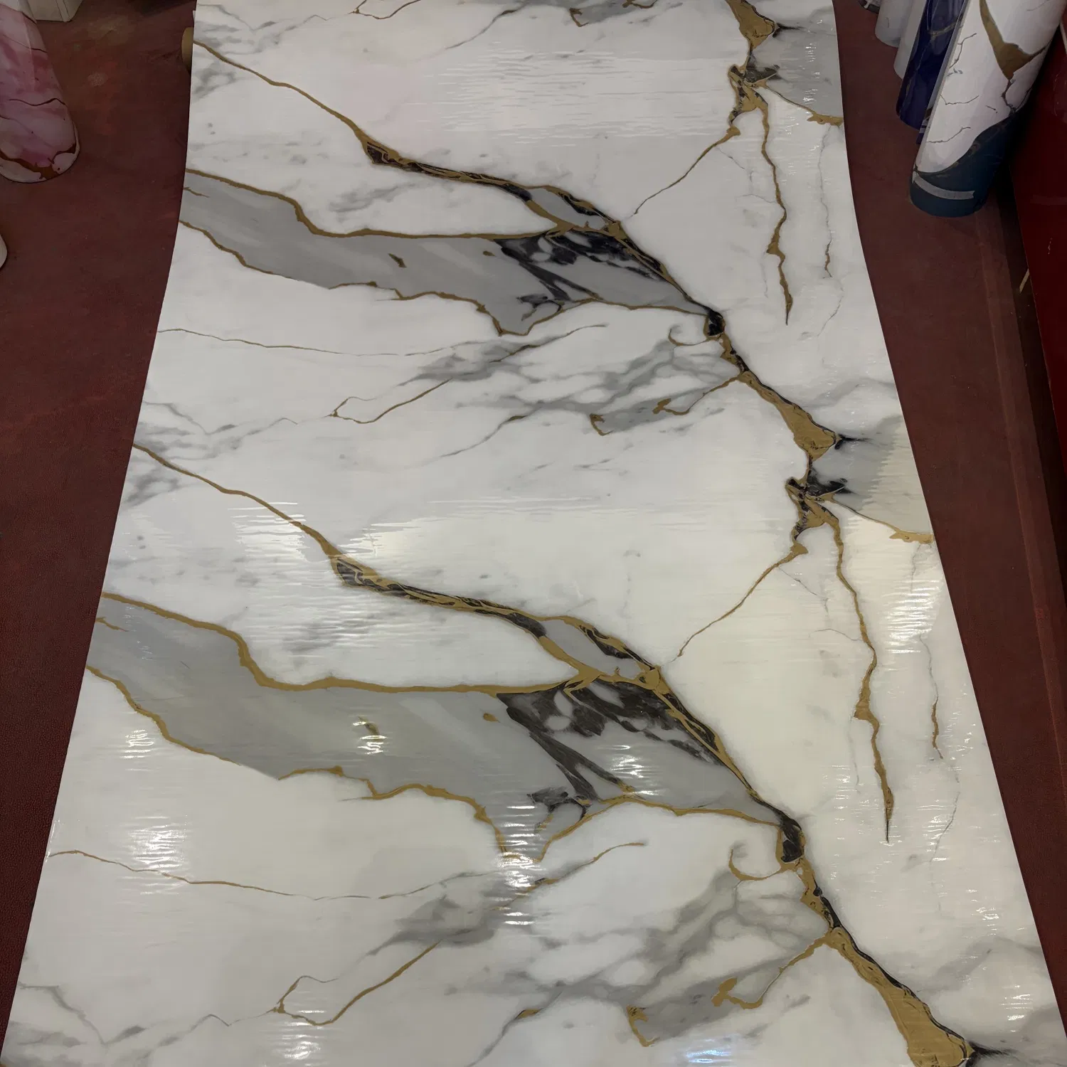 Self Adhesive Waterproof Soundproof IXPE Marble Wall Sticker