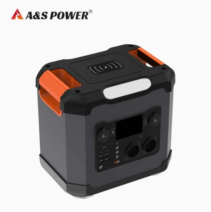 A&S 1500 Portable Power Station 1500W 220V/110V LiFePO4 Battery 60ah 22.2V Rechargeable Solar Generator for Home Backup & Outdoor Use