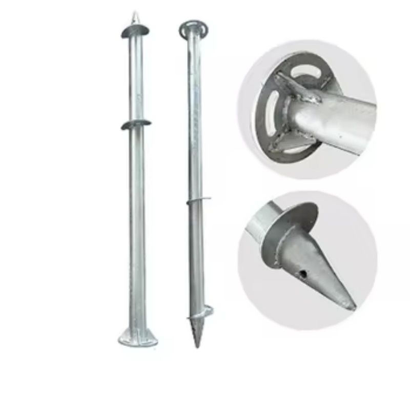 Q235 Carbon Steel Galvanized Ground Screw for Solar Mounting System