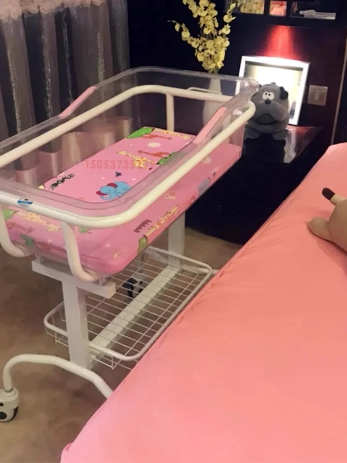 Medical Baby Stroller ABS Baby Stroller Confinement Center Baby Bed Newborn Care Bed Hospital Baby