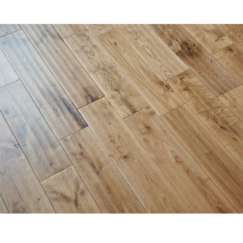 Light Handscraped Solid Oak Wood Flooring/Oak Hardwood Flooring with CE/Carb/FSC