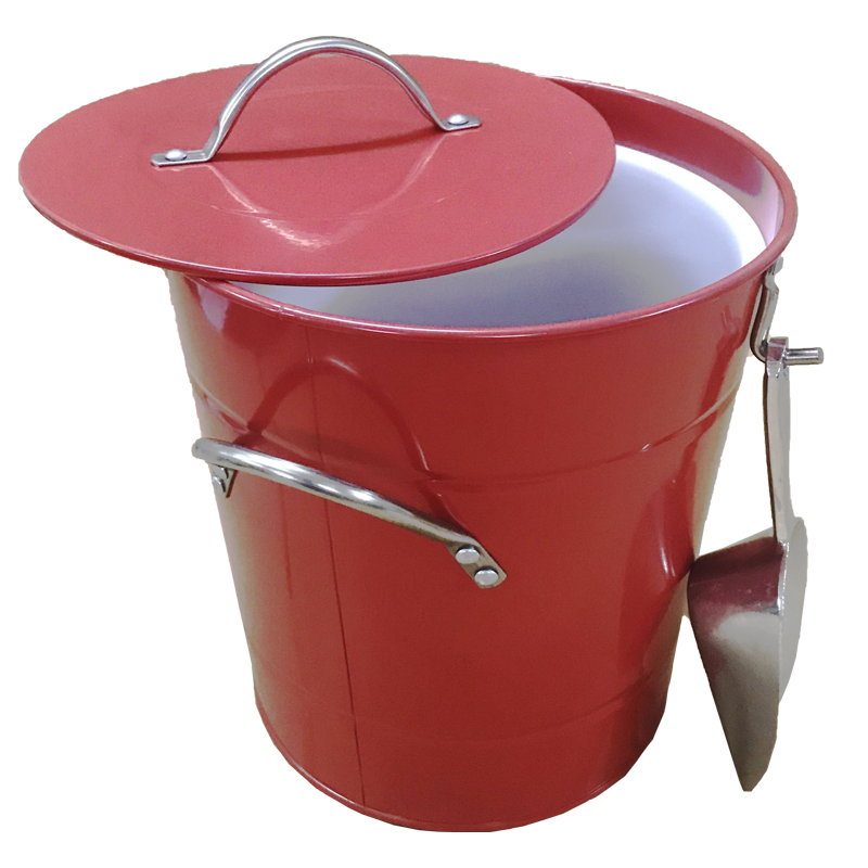 Bar Party Stainless Steel Metal Ice Bucket with Handle