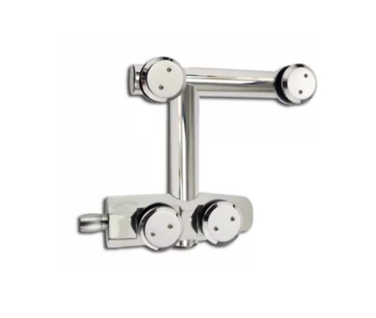 Stainless Steel Curved Top Glass Door Pivot