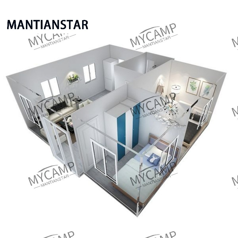 Factory Custom 20FT 40FT Vessel Prefabricated Houses 40 FT Expandable Mobile Foldable Container Prefab Home