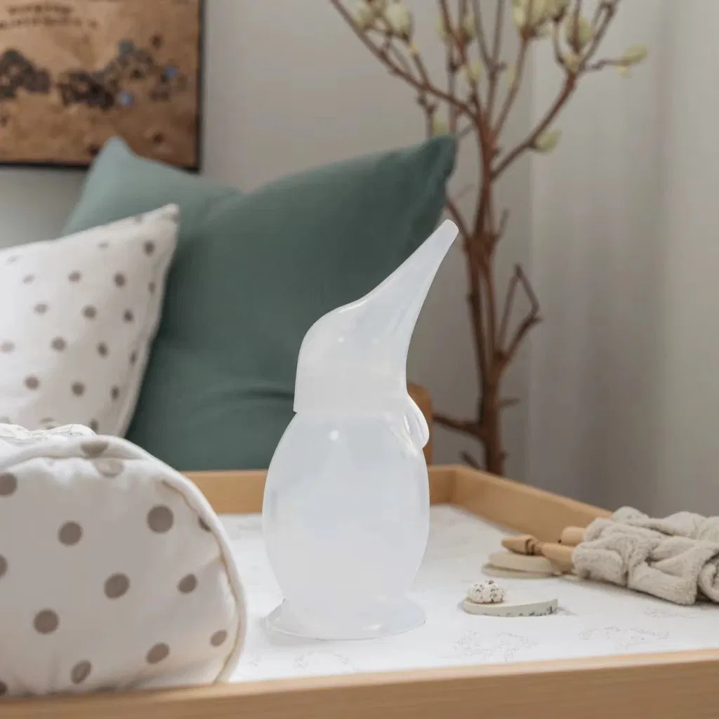 Mecan Nose Cleaner Soft Silicone Vacuum Penguin Baby Nasal Aspirator for Home Use