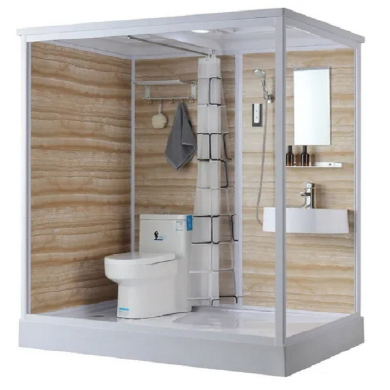 Modular Bathroom / All-in-One Prefab Toilet Suite / Space-Saving Bathroom Furniture