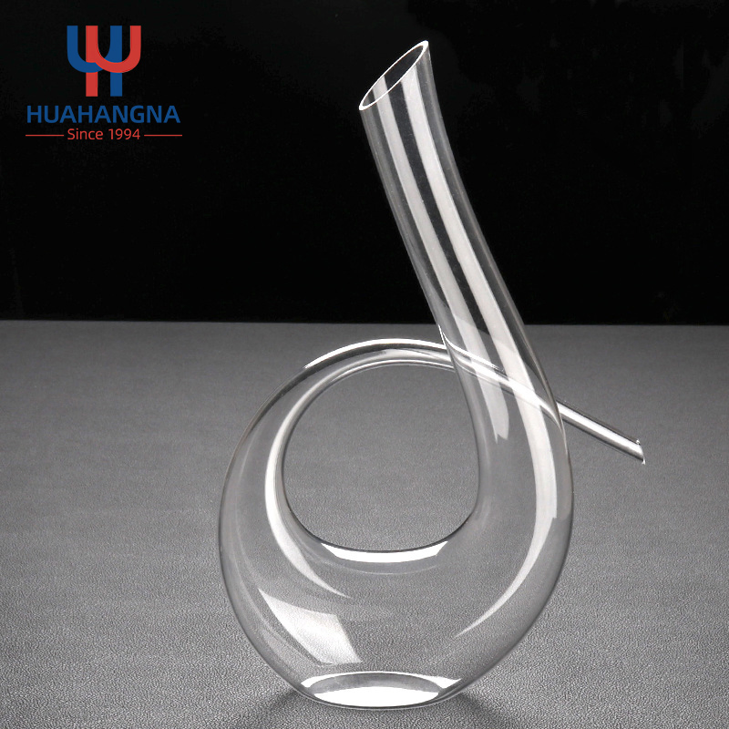 1400ml Hand Blown 6 Shape Crystal Glass Red Wine Decanters and Carafes