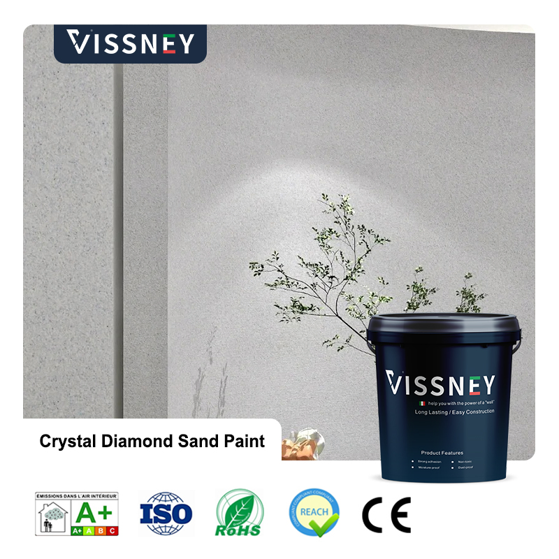 Vissney Crystal Diamond Sand Paint for Elegant Home and Office Walls