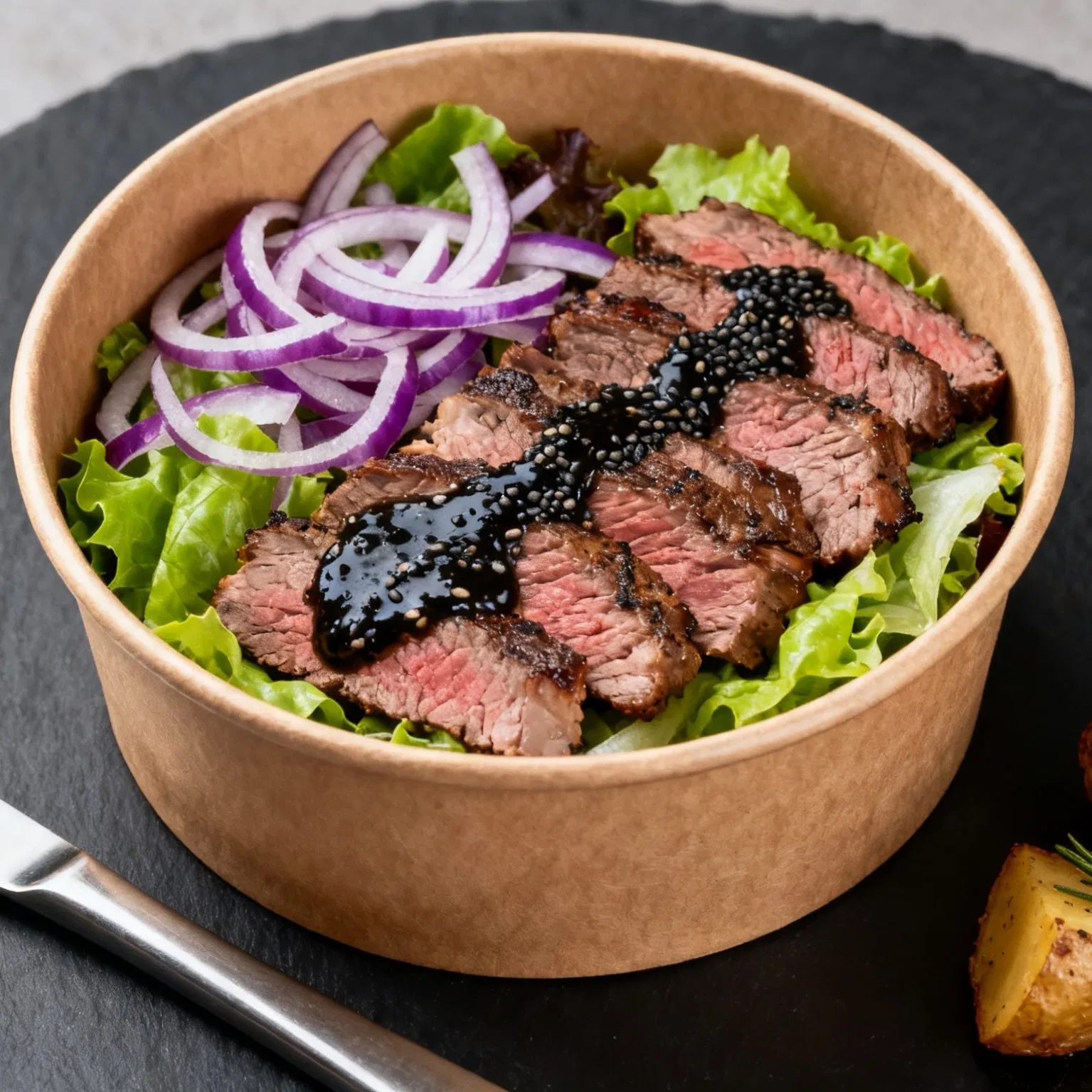 Экологичные бумажные миски Kraft для безопасной еды