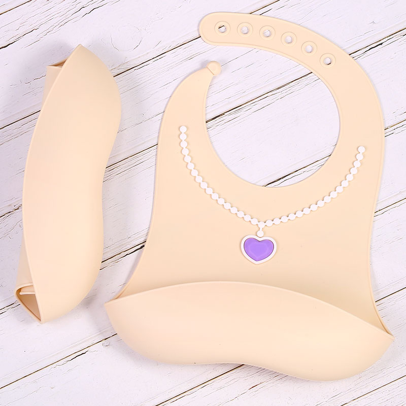 Food Grade Silicone Baby Bib Safe for Ingestion Complements Baby Tops for Small Tots