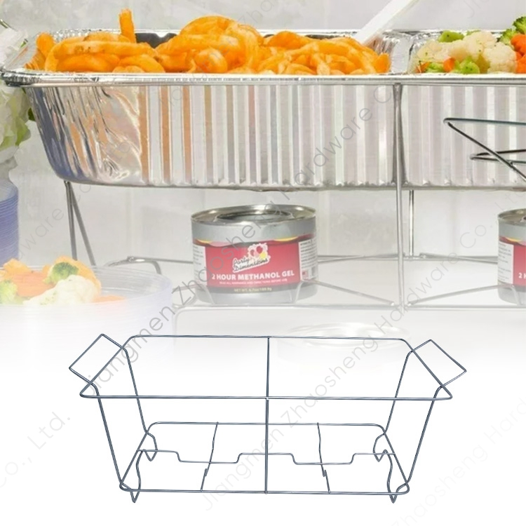 Serving Buffet Wire Frame Dish Racks Hotel Party Chafer Stand Chafing Wire Rack Grey Color