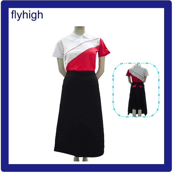 Half Size Polyester Material Customized Logo Chef Cooking Apron