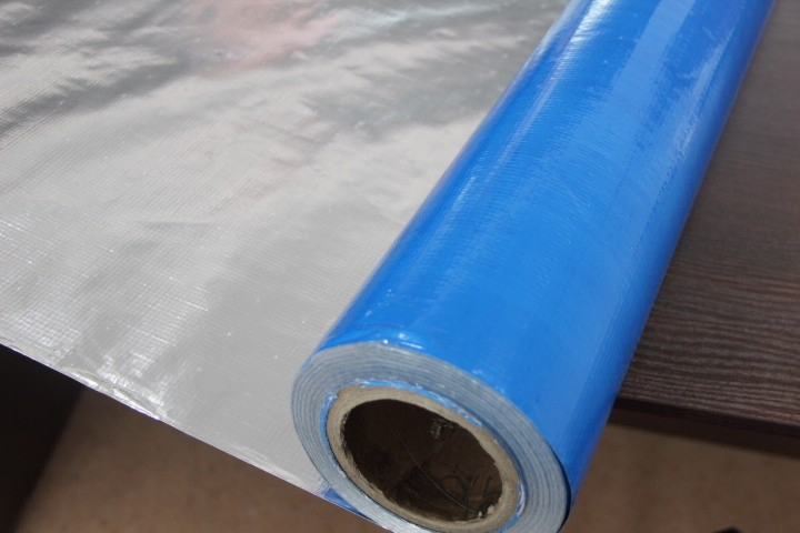 Reflective Radiant Barrier Fireproof Aluminium Foil with Woven Fabric Insulation Roof Sarking