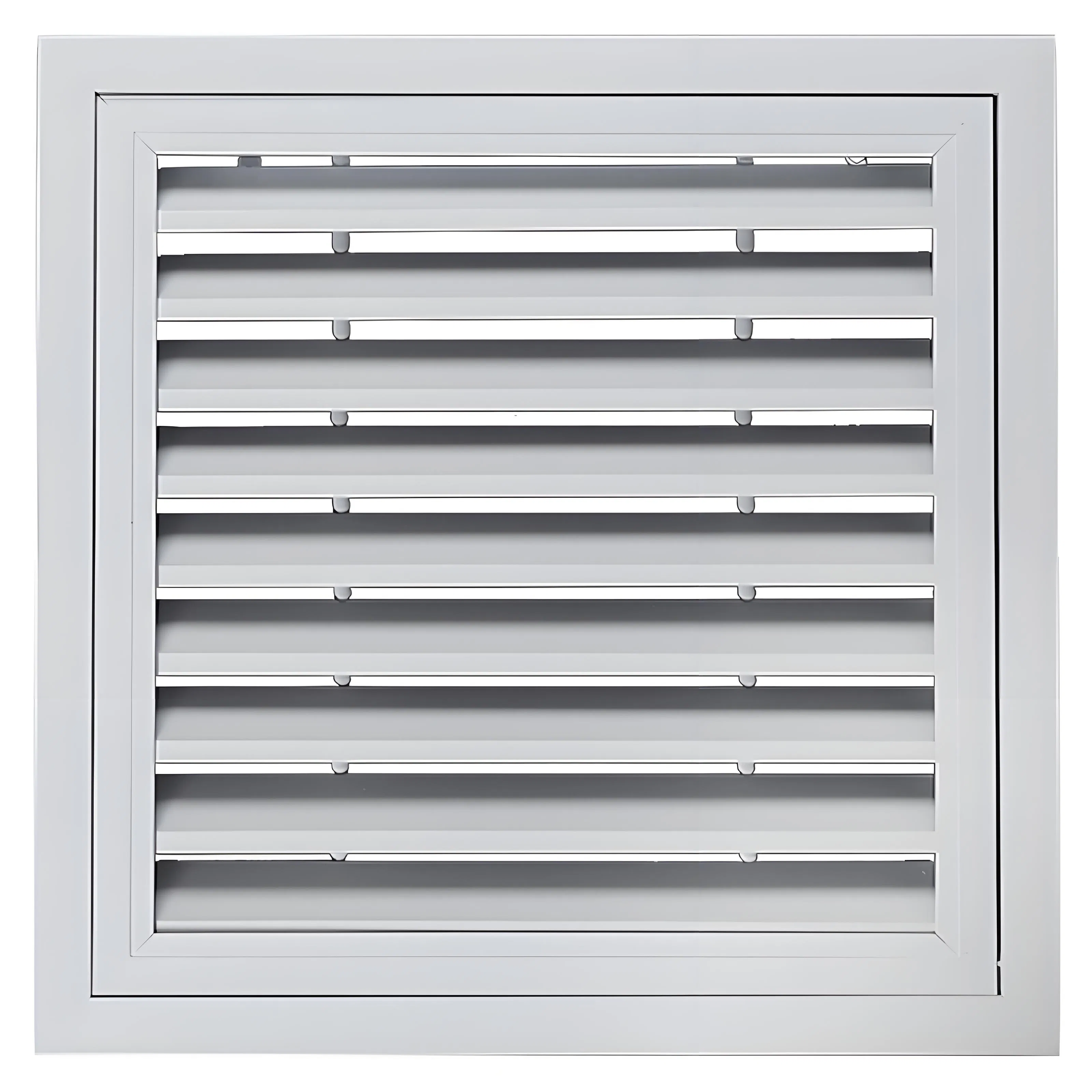 Customized Size Ventilation Louver Exterior Zinc Steel Louver Shutters for Construction and Decoration