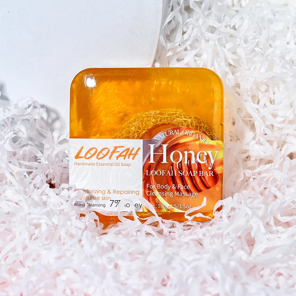 Revitalizing Pomegranate Loofah Soap - 100g Custom Bath Soap for Antioxidants