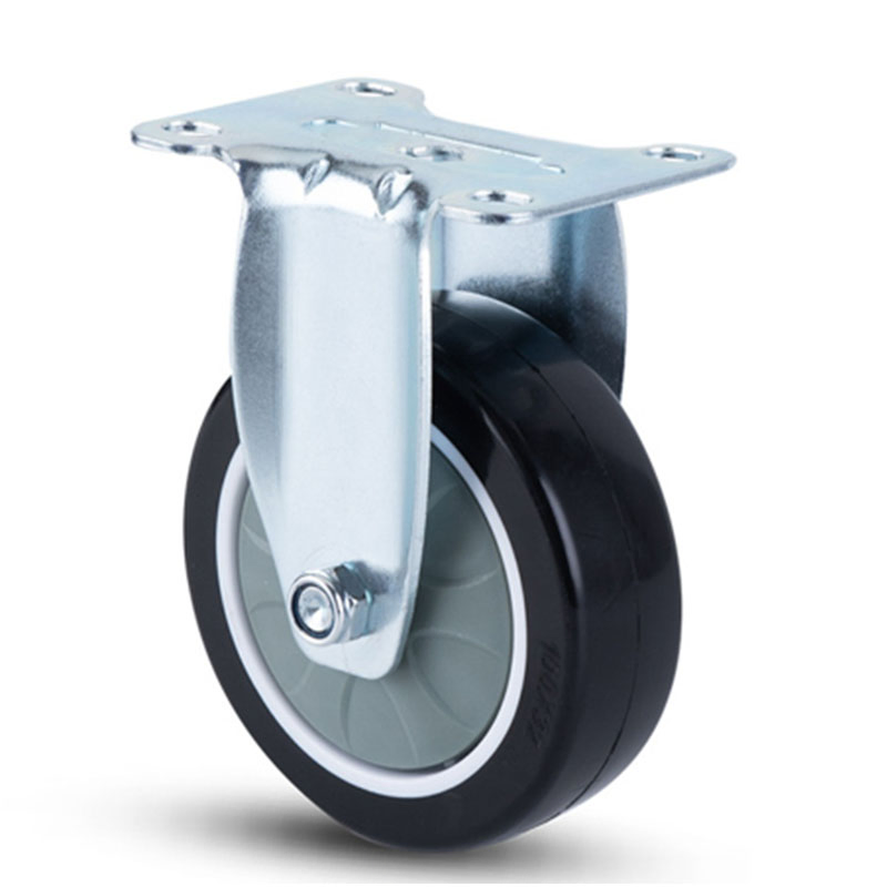 High Performance Fixed White Polyurethane Heavy Duty Industrial Caster