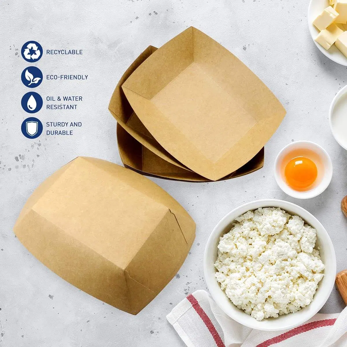Innovative Paper Boat Tray for Party Appetizers and Finger Foods