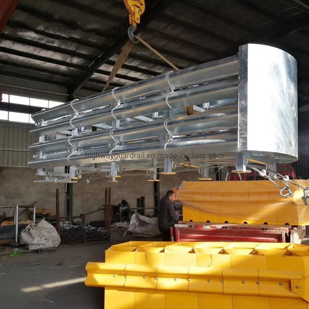 Traffic Safety W Beam Guardrail Crash Barrier Crash Cushion Shock Absorbers Terminal