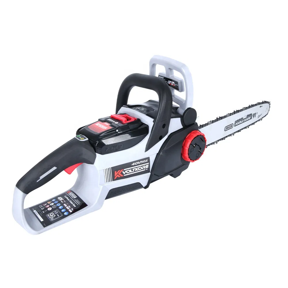 Factory Direct 40V Electric Brushless Garden Chainsaw Handheld Powerful Chain Saw for Pruning/Trimming