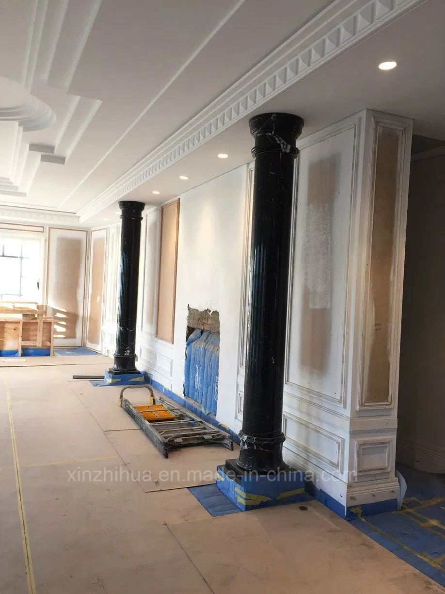 Hollow/Solid Marble Column Carved Stone Roman Pillar Ionic Column