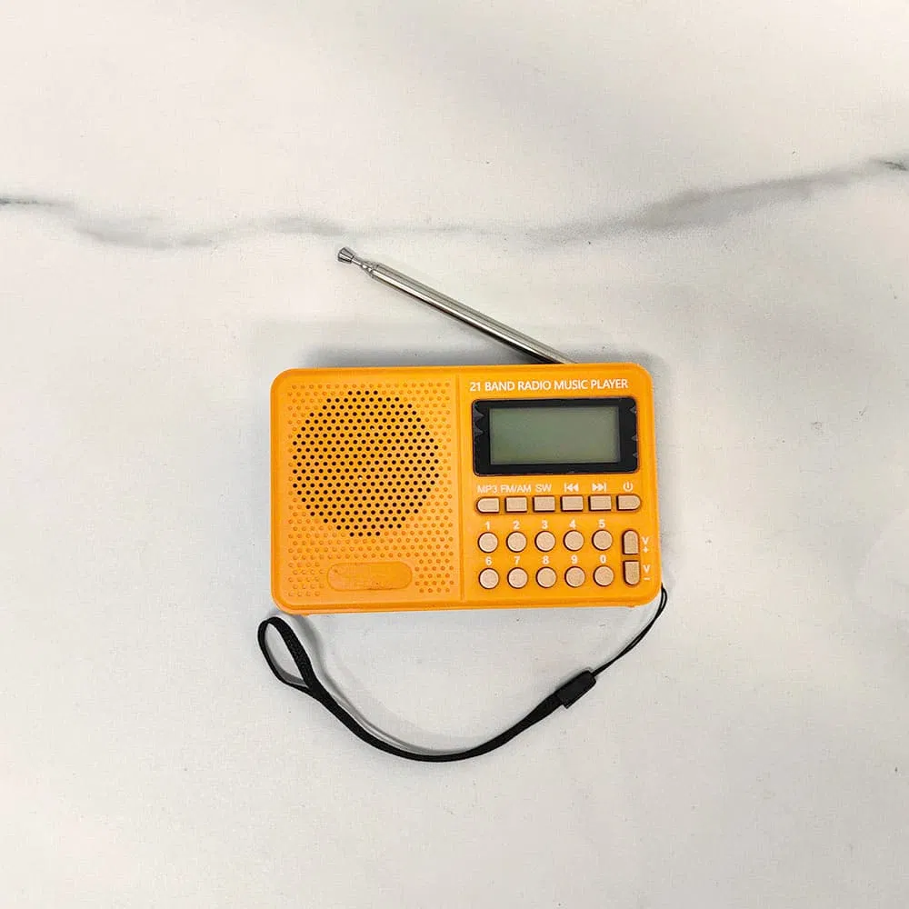 Портативное солнечное радио AM/FM с аккумулятором 1200мАч